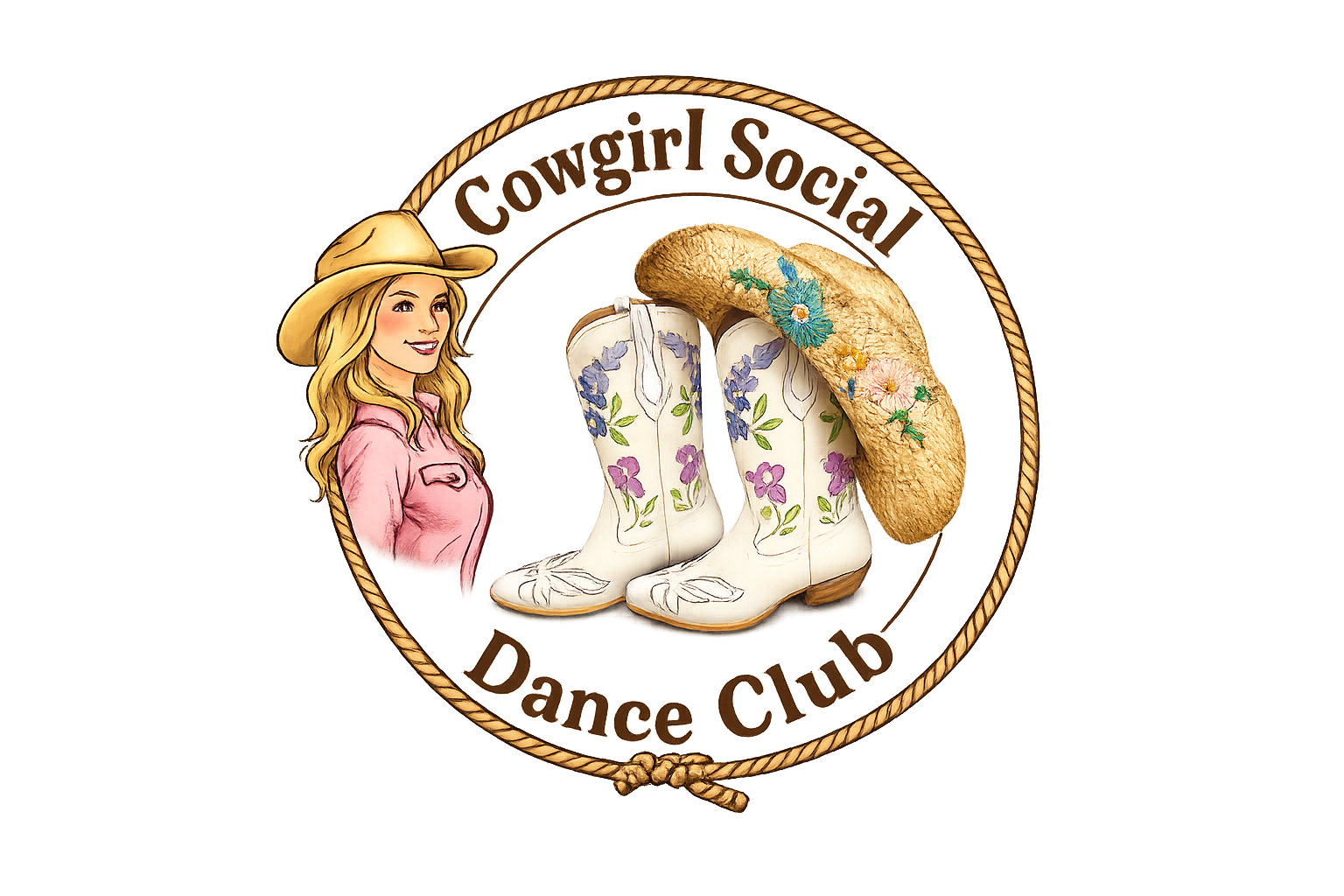 Cowgirl Social Dance Club Logo